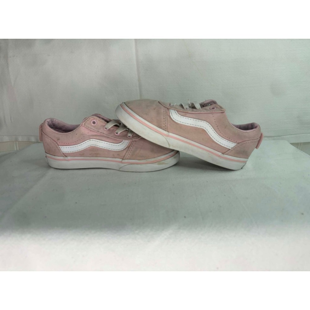 Vans Ward Low Top Pink White Canvas Skater Sneakers US Toddler 10.0 721356